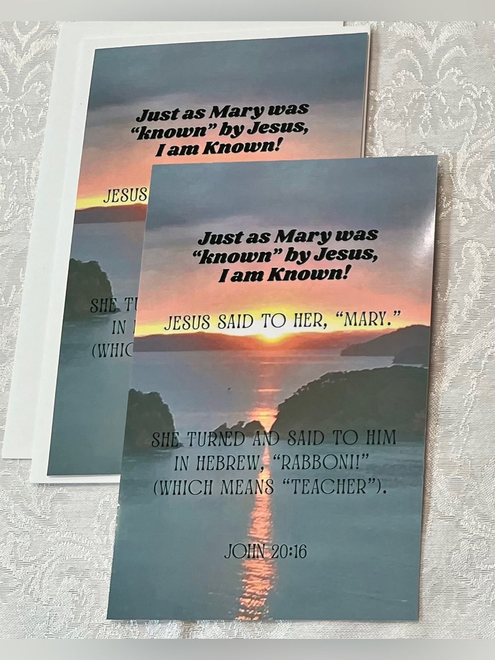 Inspirational Scripture Cards Set of 6, “I Am Seen,” “I Am Known” “I Am Loved” - Picture 4 of 9